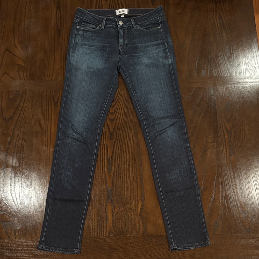 PAIGE Dark Wash Skyline Skinny Jeans 27